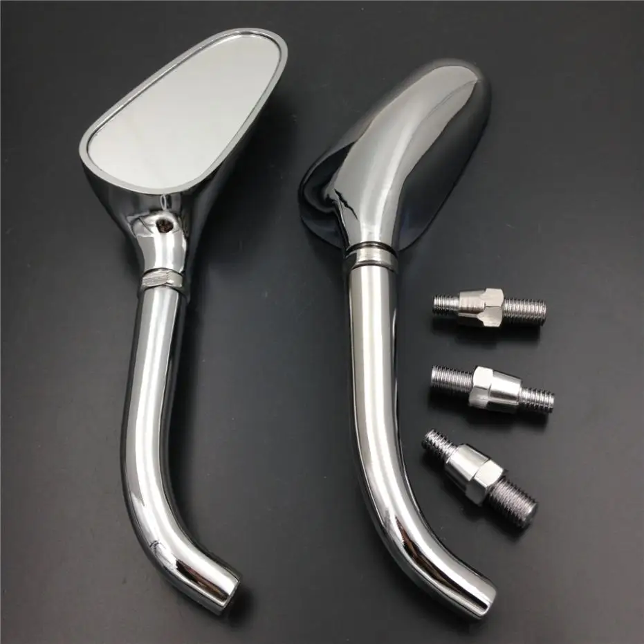 Universal Custom Small Golf Club Rear view Mirrors fit For Harley Dyna Electra Glide Fatboy Heritage Softail Motorcycle