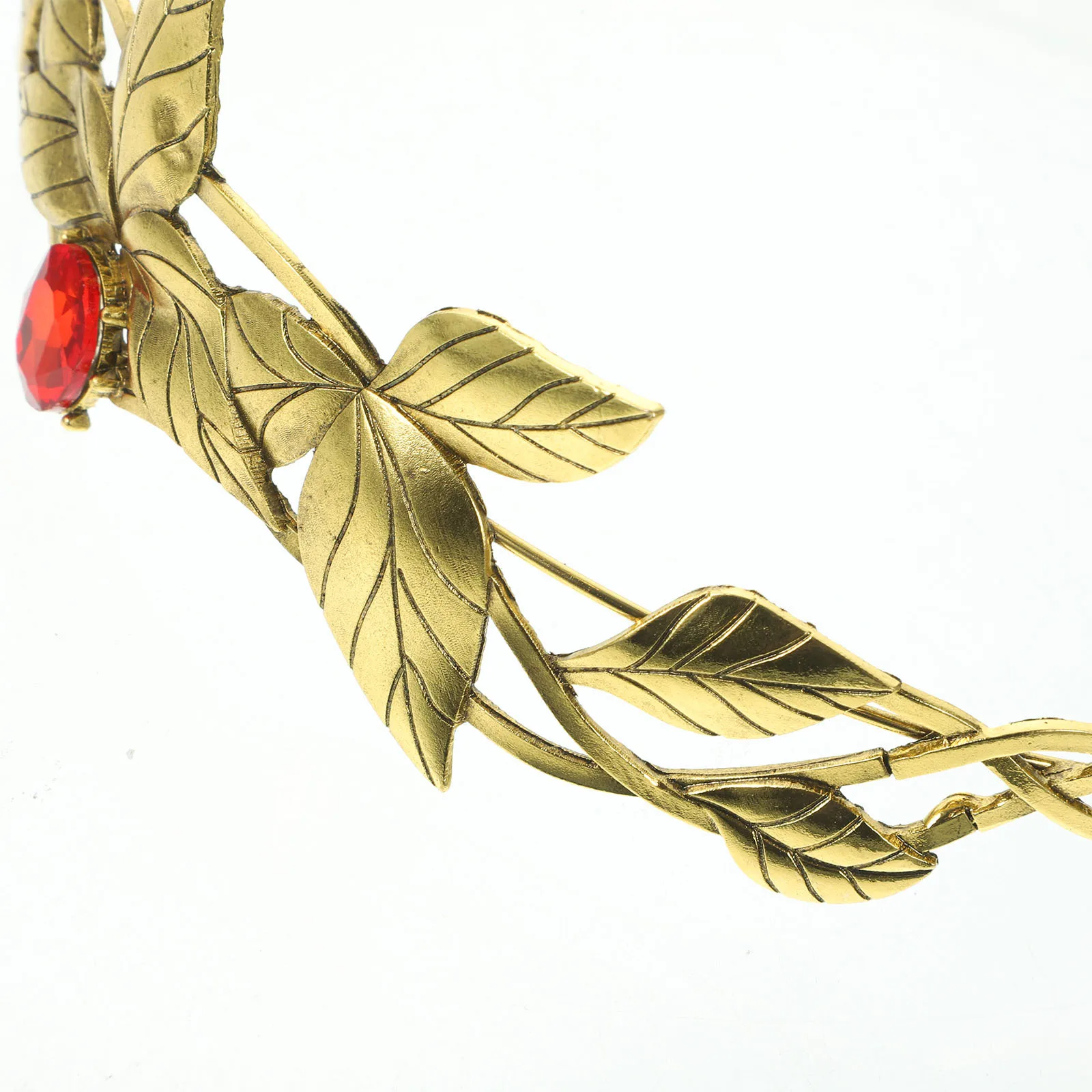 

Bride Headband Crystal Headpiece Women Hair Band Exquisite Color Simulated Leaves for Special Occasions Fairy Crown