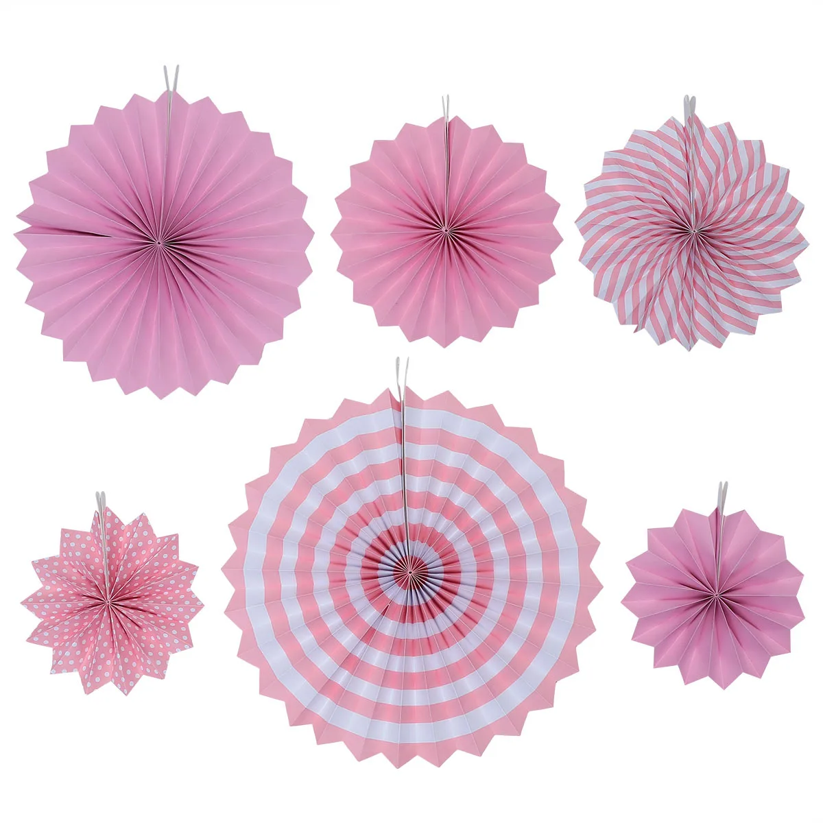 12 stücke Papier Fan Ball Hängen Dekor Runde Mode Fans Für Hochzeit Geburtstag Party Dekoration Set Gelb Rosa