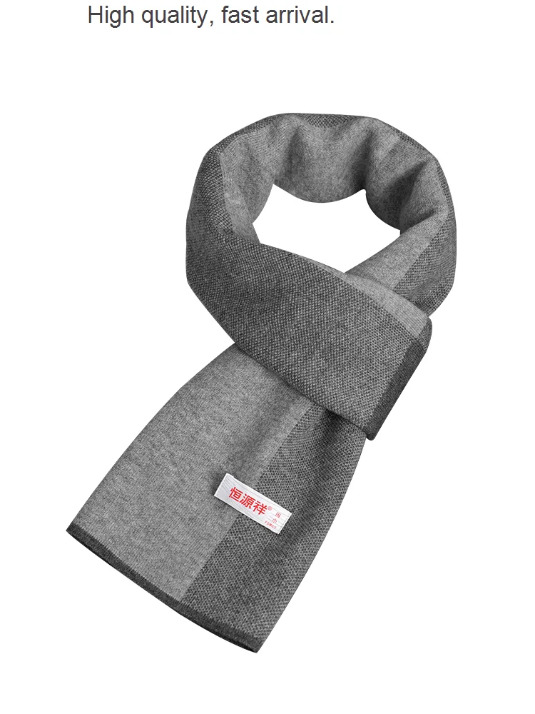 Bufanda de invierno para hombre, bufanda gruesa cálida a cuadros de lana pura para otoño e invierno, estilo coreano que combina con todo, regalo de cumpleaños