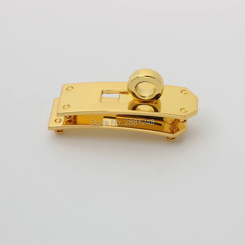 New Rectangle Eyelets Hanger Metal Lock for Bag Hardware Wholesale Fashion a Set of Locks Fitting Woman Handbag Bag Accessories