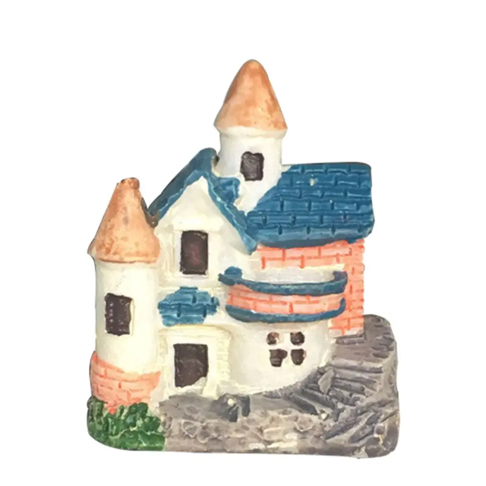Premium Synthetic Resin Mini House for Micro Landscape Gardening Decor Bonsai Succulent Moss Terrarium Plant Ornament Miniature