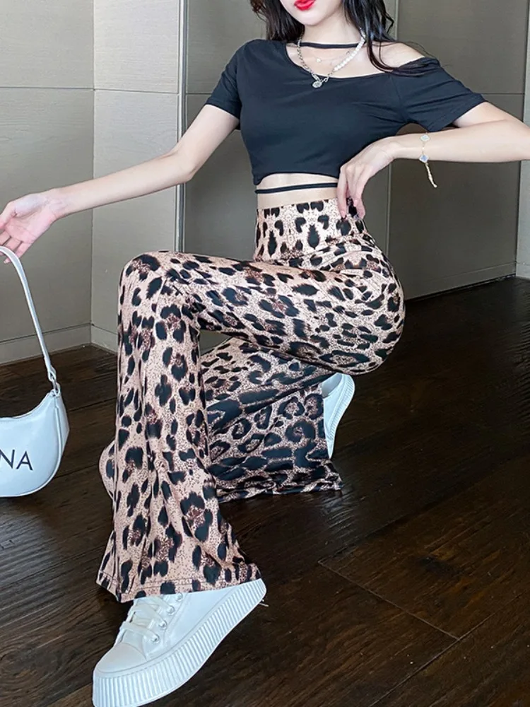 

Женские тонкие летние спортивные брюки-клеш с высокой талией для йоги, скрывающие живот, персонализированные, для ношения на улице