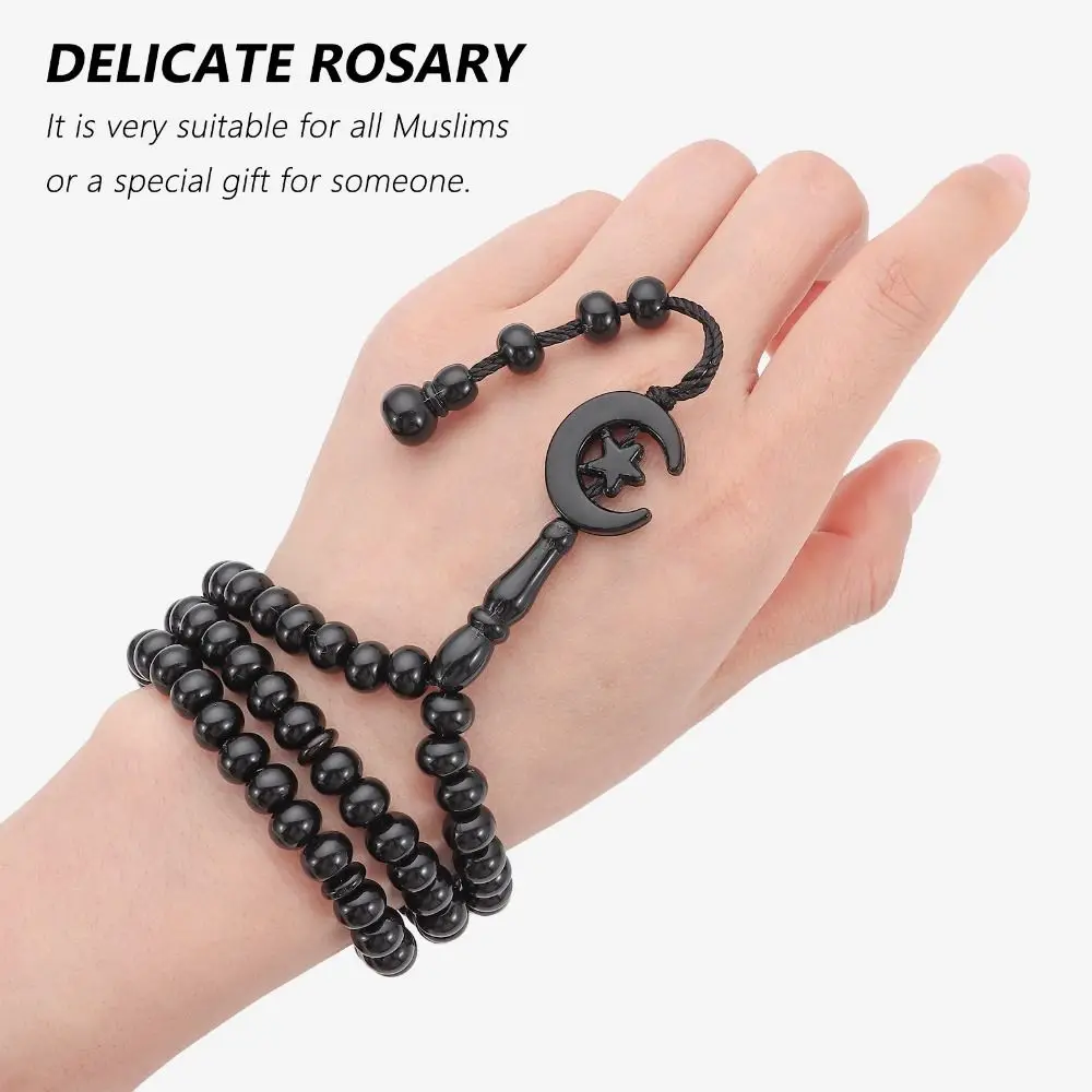 2 قطعة جديد الله محمد سبحة صلاة محفورة مسبحة تسبيح مسلم 99 الخرز مسلم الإسلام مسبحة الصلاة الإسلامية حبة