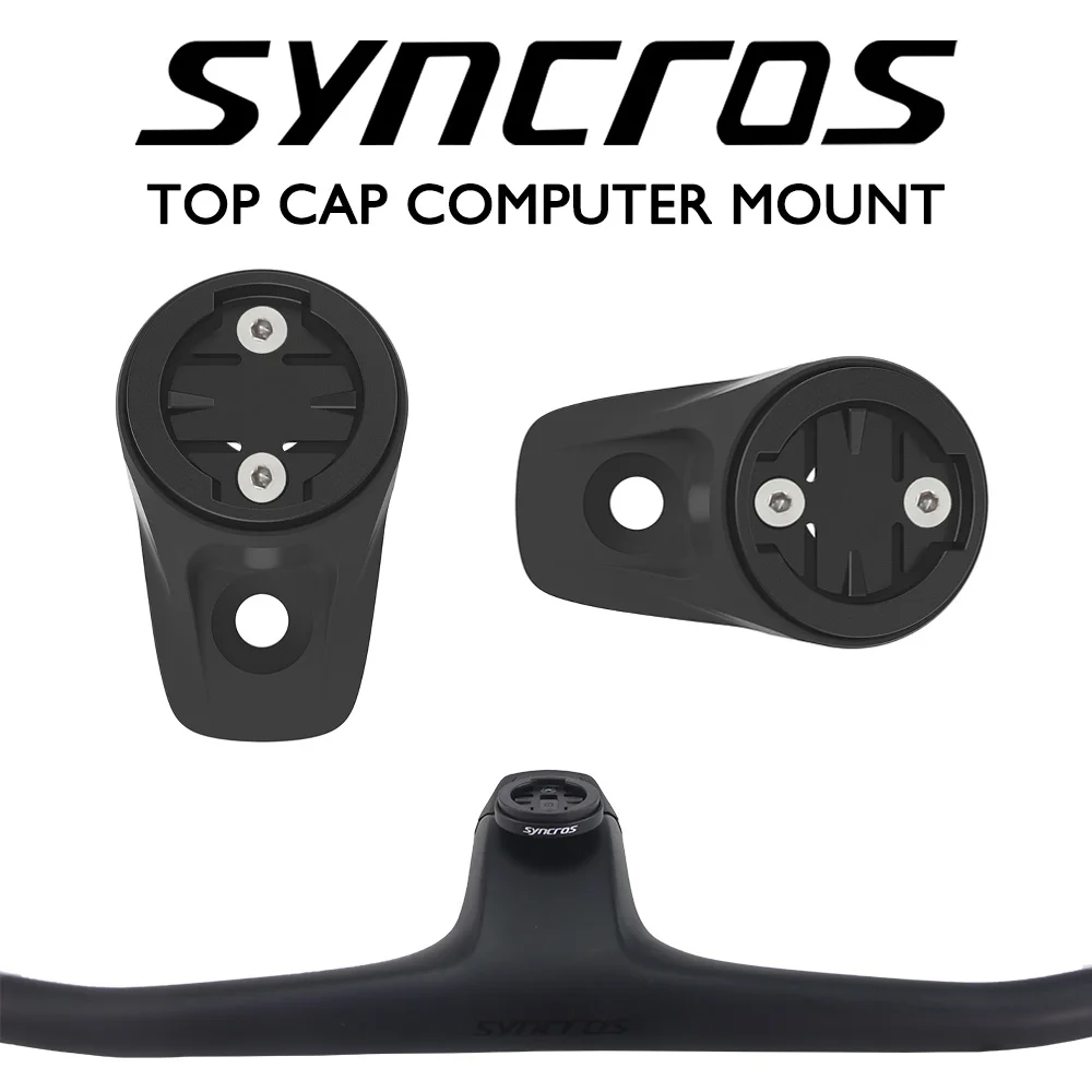 

Syncros CNC 0°/10° Bike Computer Mount Alloy Stem Cap Top Cover for Fraser iC SL WC/DC/XC Handlebars Garmin Wahoo GPS Compatible