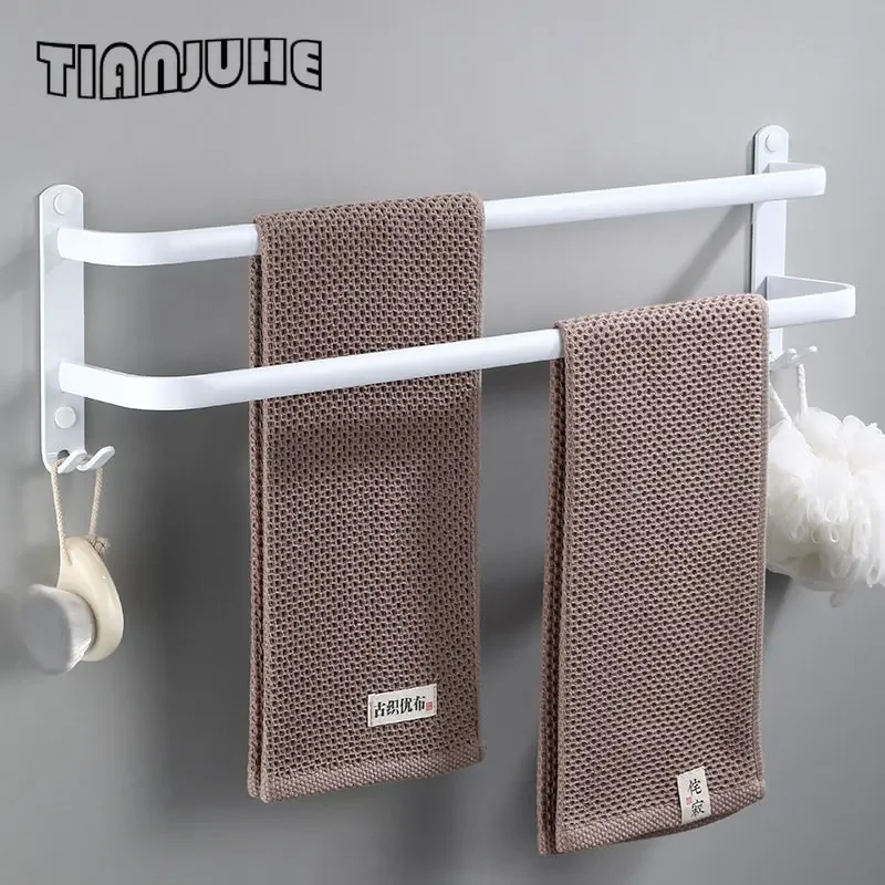 Towel Bars Towel Hanger Towel Rack Strong Bathroom Wall-mounting Washroom Kitchen Space Saving 3 Bars