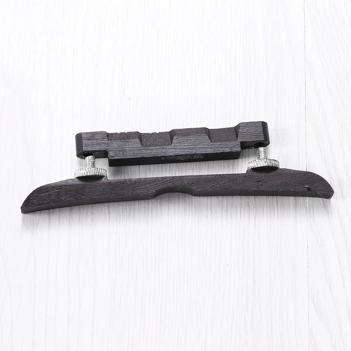 

Adjustable Mandolin Bridge Compensated Ebony Random Color Height Adjustable for Arched Top Best Tone Transmission Bridge