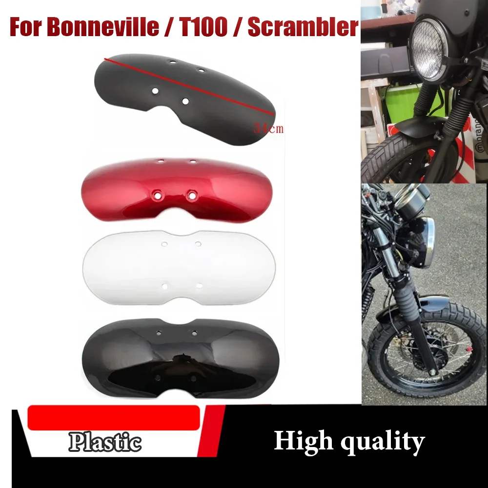 

Motorcycle Short Front Fender Mask Splash Mudguard Fairing For Triumph T100 Bonneville Scrambler Thruxton 900 2001-2016