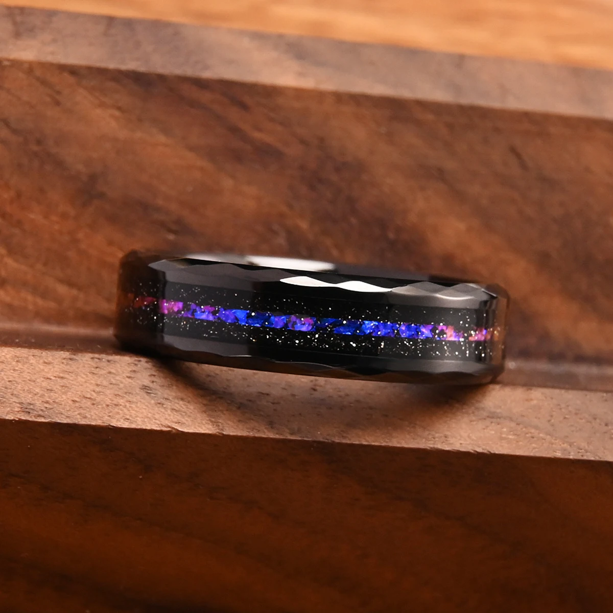 Schwarzer 8mm Wolframkarbid-Ring für Herren Anillos Bague Homme Pareja De Compromiso Modeschmuck Eheringe Verlobungsringe – Detail 7