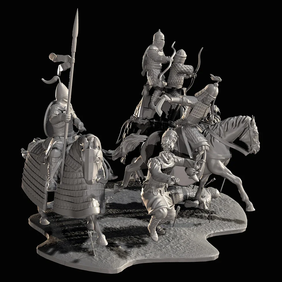 The height of man 20mm 30mm 40mm Resin model kits figure colorless and self-assembled 3D Printing  TD-7132/3D