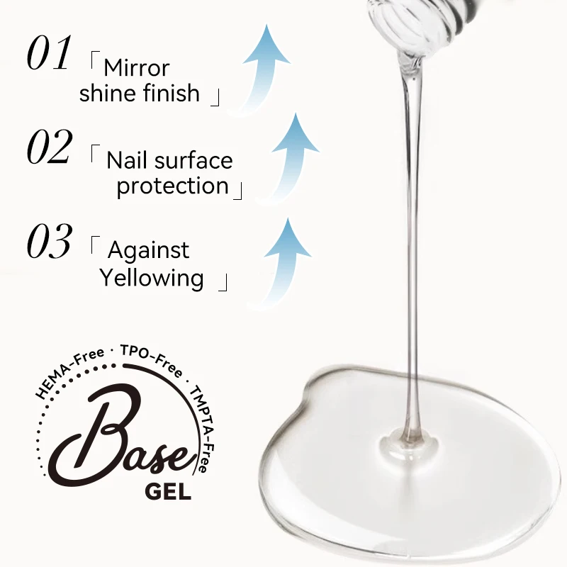 UR SUGAR 15ml Base Gel Top Coat Hema Free Nail Art Design Professionele losweken Langdurige nagelgellak voor UV LED-manicure