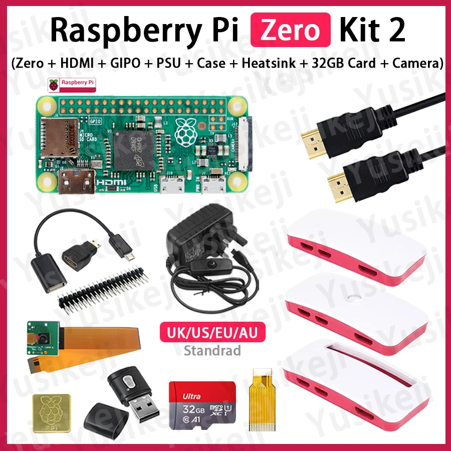 Official Original Raspberry Pi Zero v1.3 Zero KIT Development Kit 4GHz 512MB SDRAM BCM2835 65x30x5mm