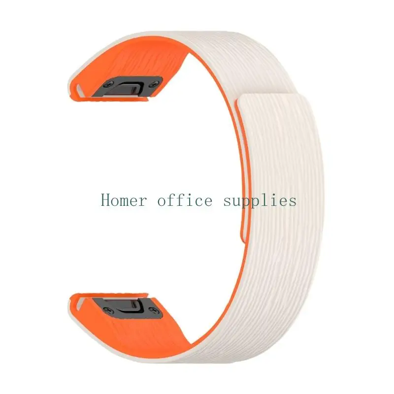 K43B Strong 26MM Silicone Watch Straps Easy to Install Breathable Material Replacement Band Suitable for Watch Ultra2