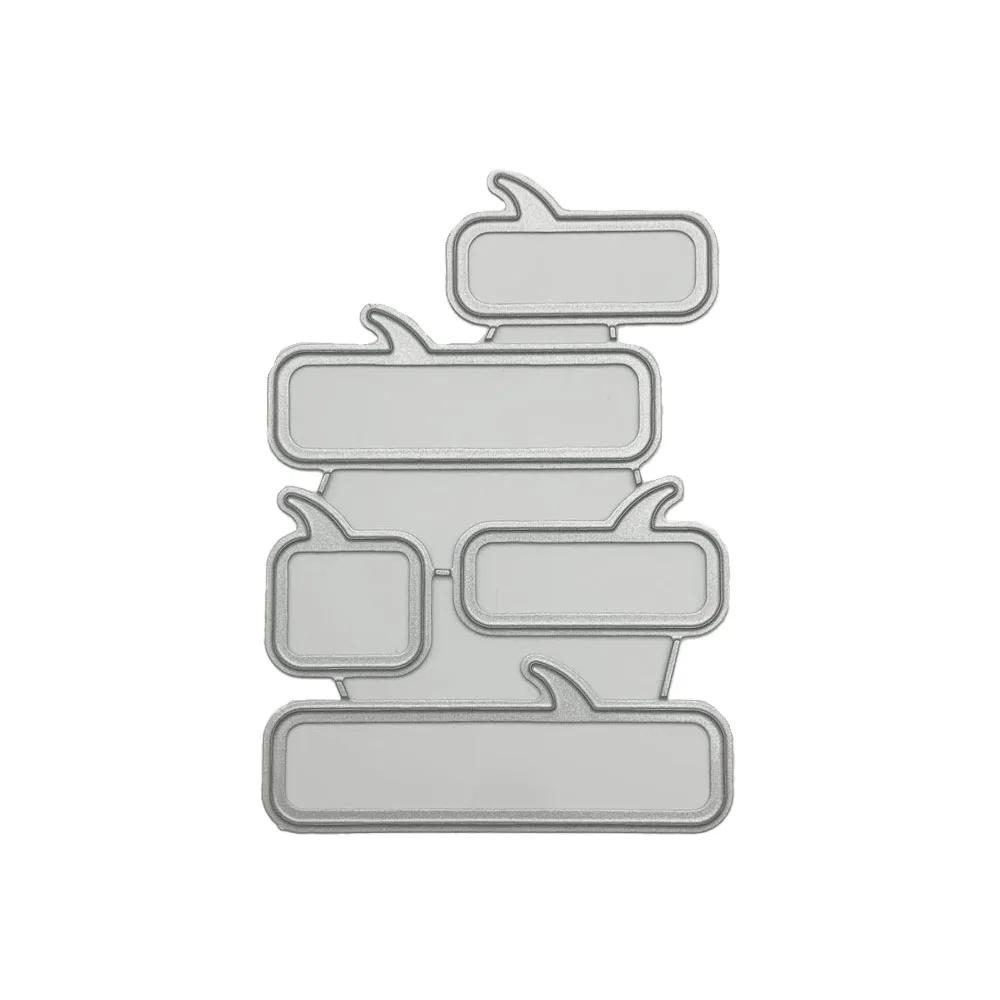 Minimalist Chat Box Metal Cutting Mold - Creative Handmade DIY Metal Cutting Mold, High-Quality Carbon Steel Embossing and Print