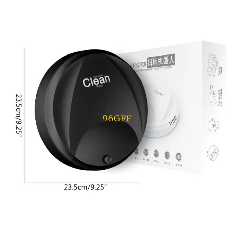 96GF Super Thin Auto Vacuum Cleaner 2.4'' Wet/Dry Use Automatic Obstacle Avoidance Super Quiet One-button Control for Home
