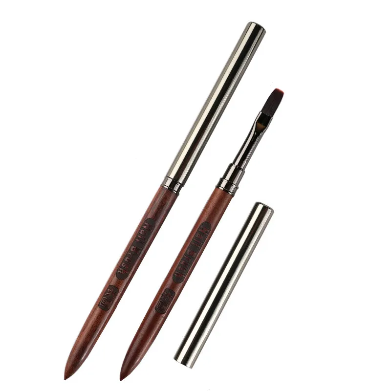 1/2 pçs pincel de pintura em gel arte do prego para extensão da ponta do gel acrílico construtor acessório pincéis da arte do prego gel escova do prego