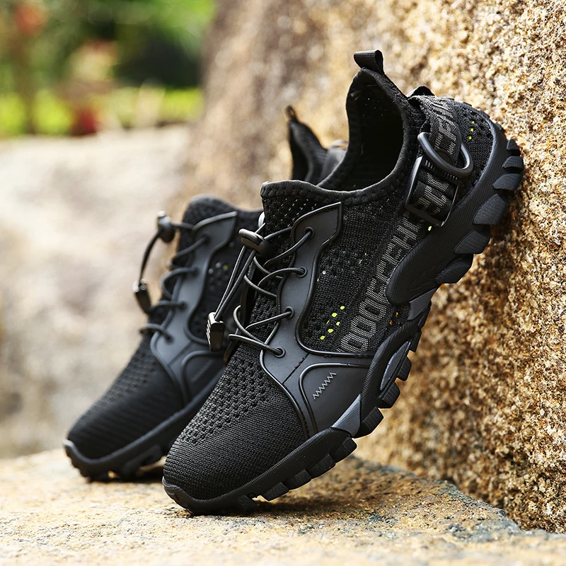 Outdoor Hiking Shoes for Men Breathable Mesh Sports Shoes Quick-Dry Water Shoes Wear-Resistant Non-Slip River Tracing Shoe