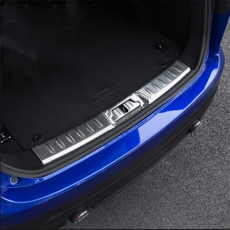 WELKINRY For Jaguar F-Pace X761 2016-2023 Car Tail Rear Box Gate Door Back Trunk Boot Doorsill Threshold Scuff Guard Pedal Trim