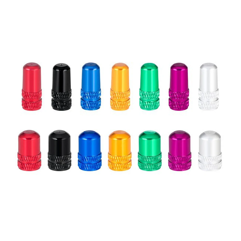 

2pc Bicycle Valve Cap Alloy Presta/Schrader Road Mountain Bike Tire Valve Cap Dust Protection Cover Bicycle Accessories