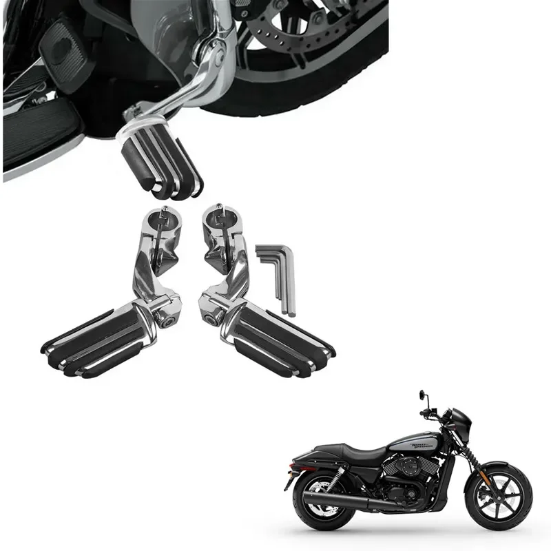 

Moto Acsessories 32mm 1.25" Short Angled Adjustable Highway Foot Pegs For Harley