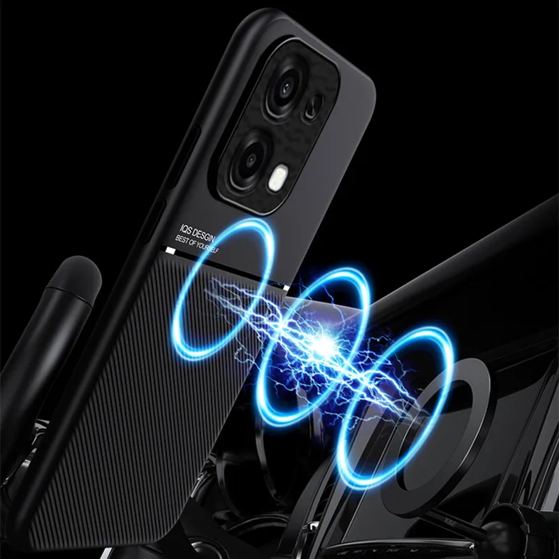 For Oppo A5 A6 Pro Phone Case Ultra-thin Magnetic Texture Leather Case for Oppo A5 A6 5G A60 A5X Back Cover Mobile Phone Coques view 6