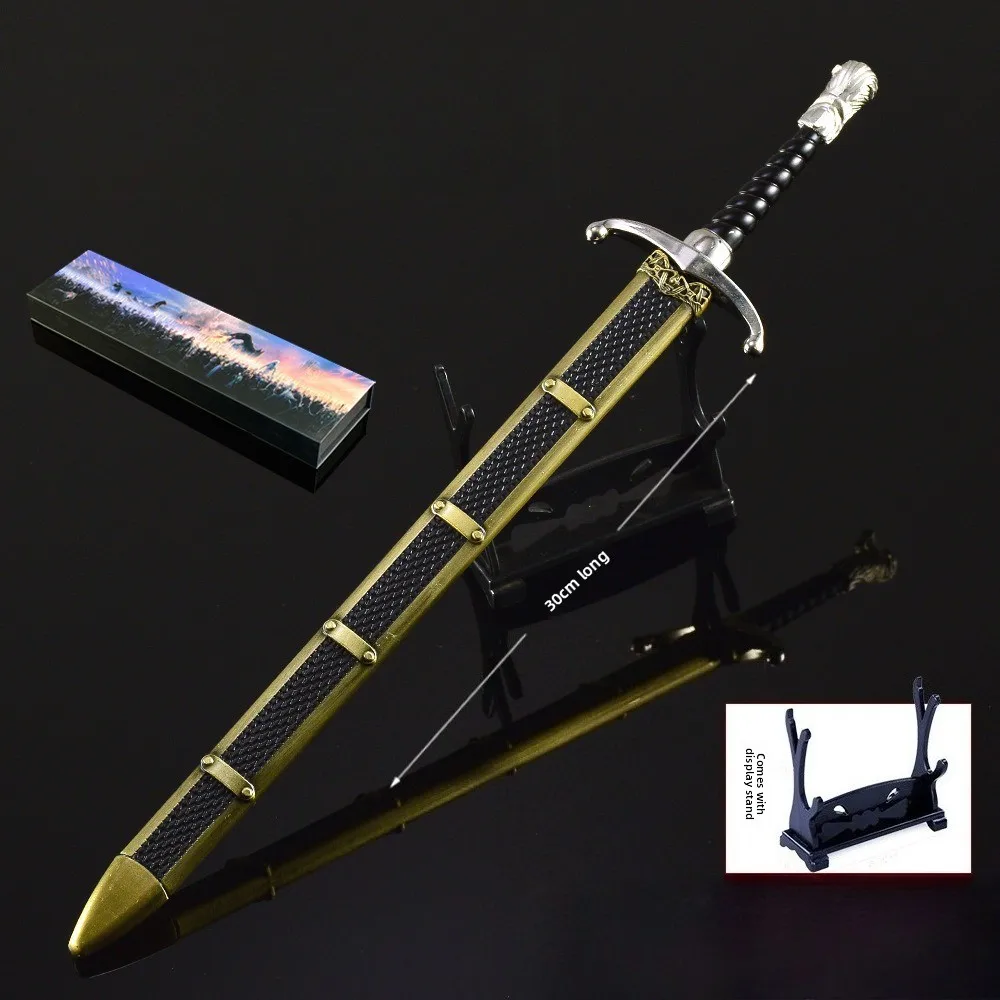 30 cm/11,81 Zoll Power Game Schwert Waffen Modell Spiel Peripheriegeräte Handwerk Ornament Geschenkbox Edition Sammlung Geburtstagsgeschenk für Jungen