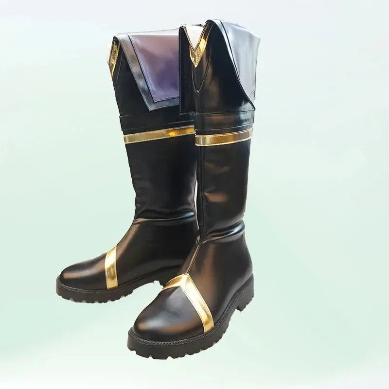 2025 11 أنيمي سماحة في الظل Cid Kageno هالوين كرنفال الأحذية بولي PU أحذية من الجلد تأثيري الدعائم مخصص جنون #4