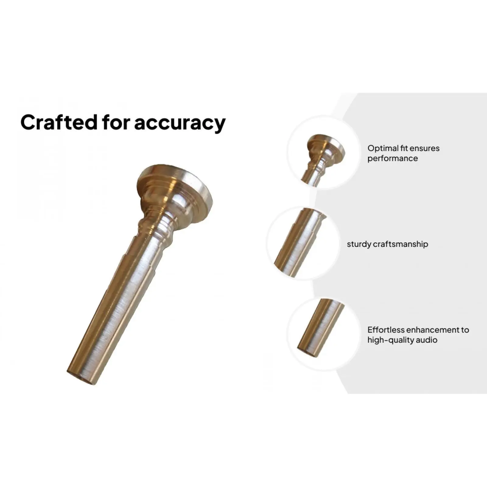 Messing Bugel Hoorn Mondstuk Student Trompet Accessoire Beginner Koperen Instrument Onderdeel voor Marching Band