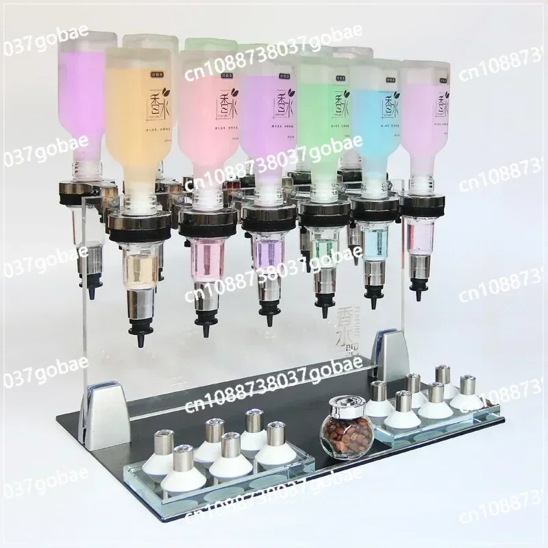 Manual 12 Bottles Perfume Dispenser Bottle Filling Machine Perfume Vending Machine for Perfume Bar