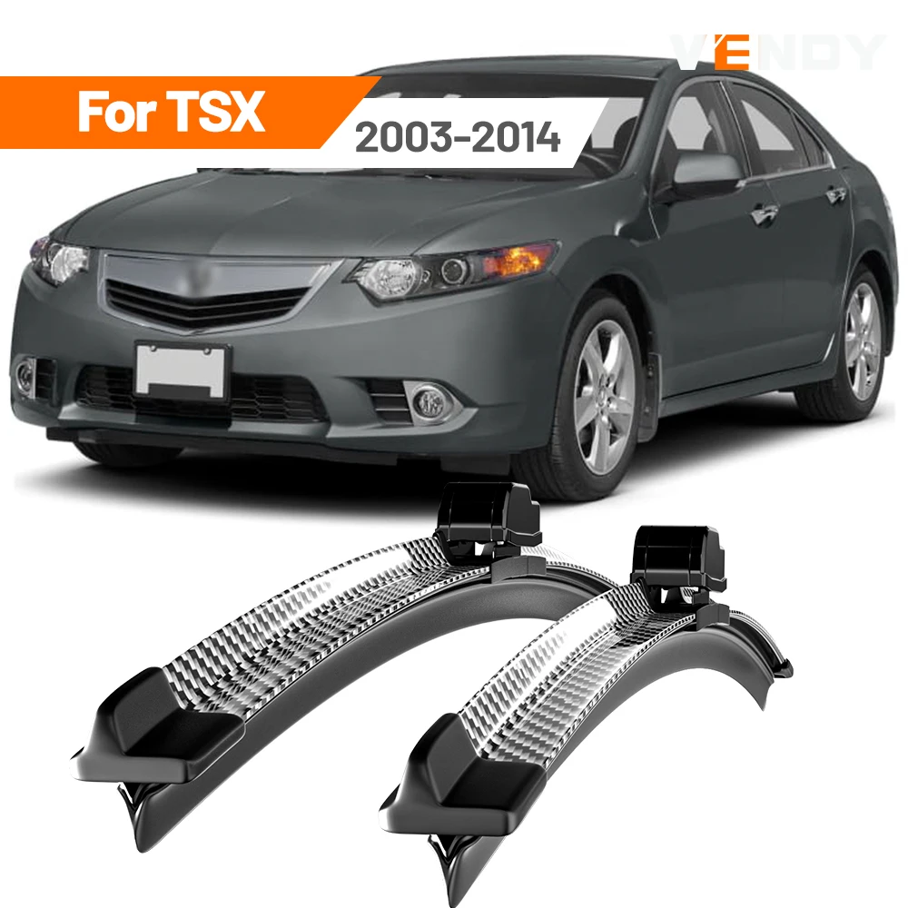 Para Acura TSX 2003-2014 2004 2005 2006 2007 2008 2009 2010 2011 2012 2013 2 uds limpiaparabrisas delantero limpiaparabrisas