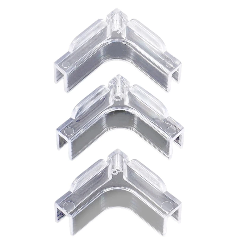 Set of 12 Soft Corner Pads for Fish Tanks Brackets Clip for 5/6/8mm Glass