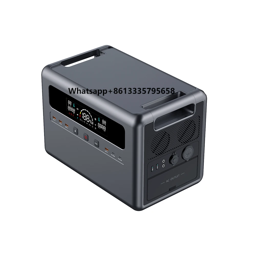 

110V 220V 2400W Portable Power Station 2304Wh LiFePO4 Battery Most Powerful All in One Solar Generator for Home Camping