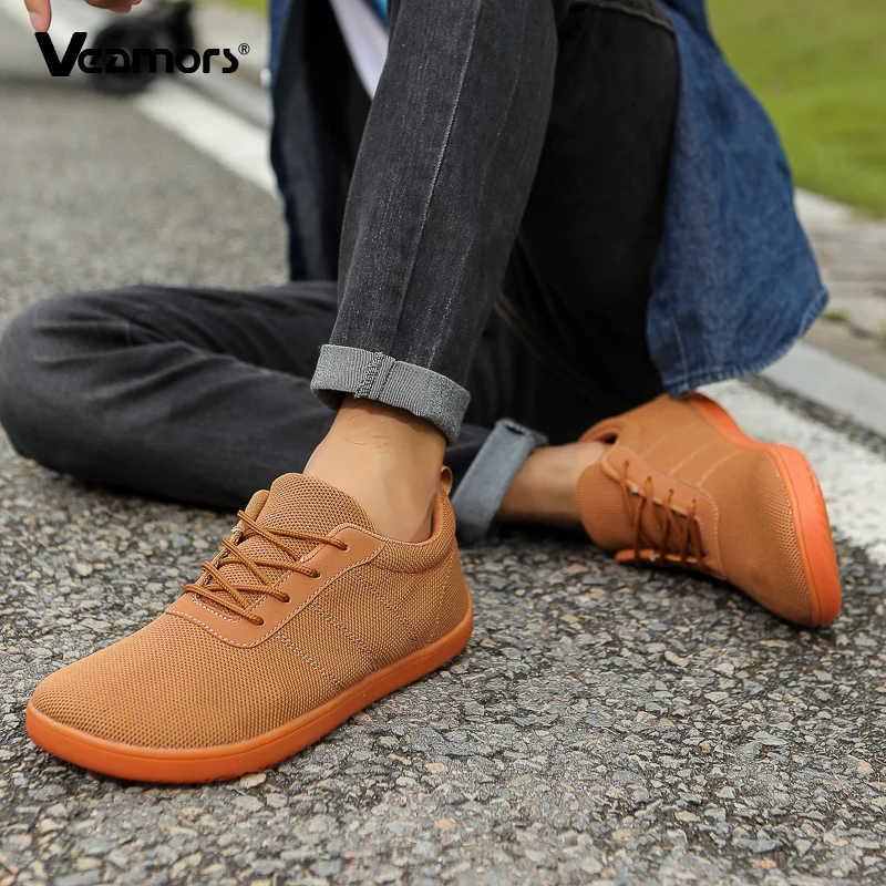Fashion Couple Lace-up Low Top Shoes Men's Wide Toe Casual Sports Shoes Women Breathable Light Sneakers Non-slip for Walking