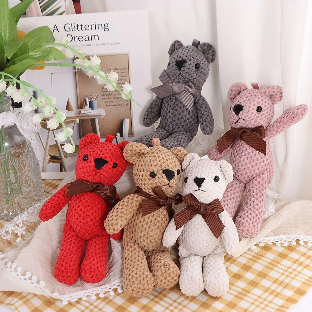 15cm Key Pendant Wedding Party Decor Toy Decorations Bear Plush Toy Soft Toys Bear Stuffed Toys Stuffed Animals Birthday Gift