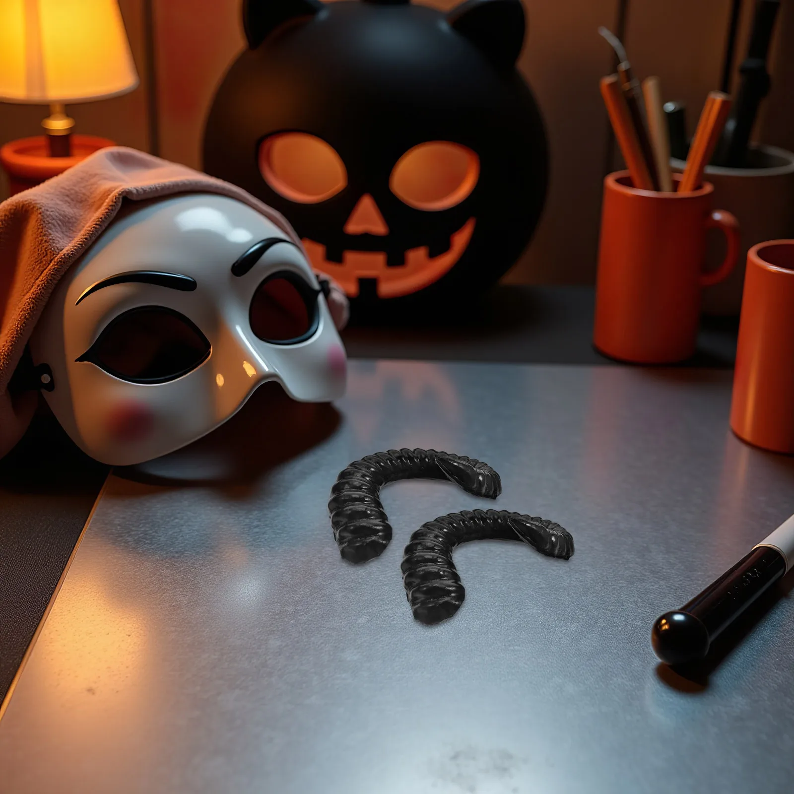 

1Pair Stylish Sheep Horns Hairband DIY Headdress for Cosplay Halloween Party Festival Decor Cool Animal Head Ornament