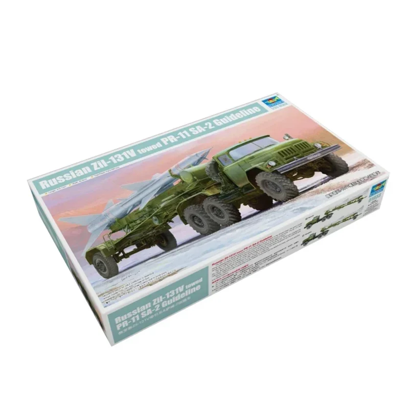 Trumpeter plastic assembly scale model kit 01033 Russian ZiL-131V towed PR-11 SA-2 Guideline 1/35 Scale