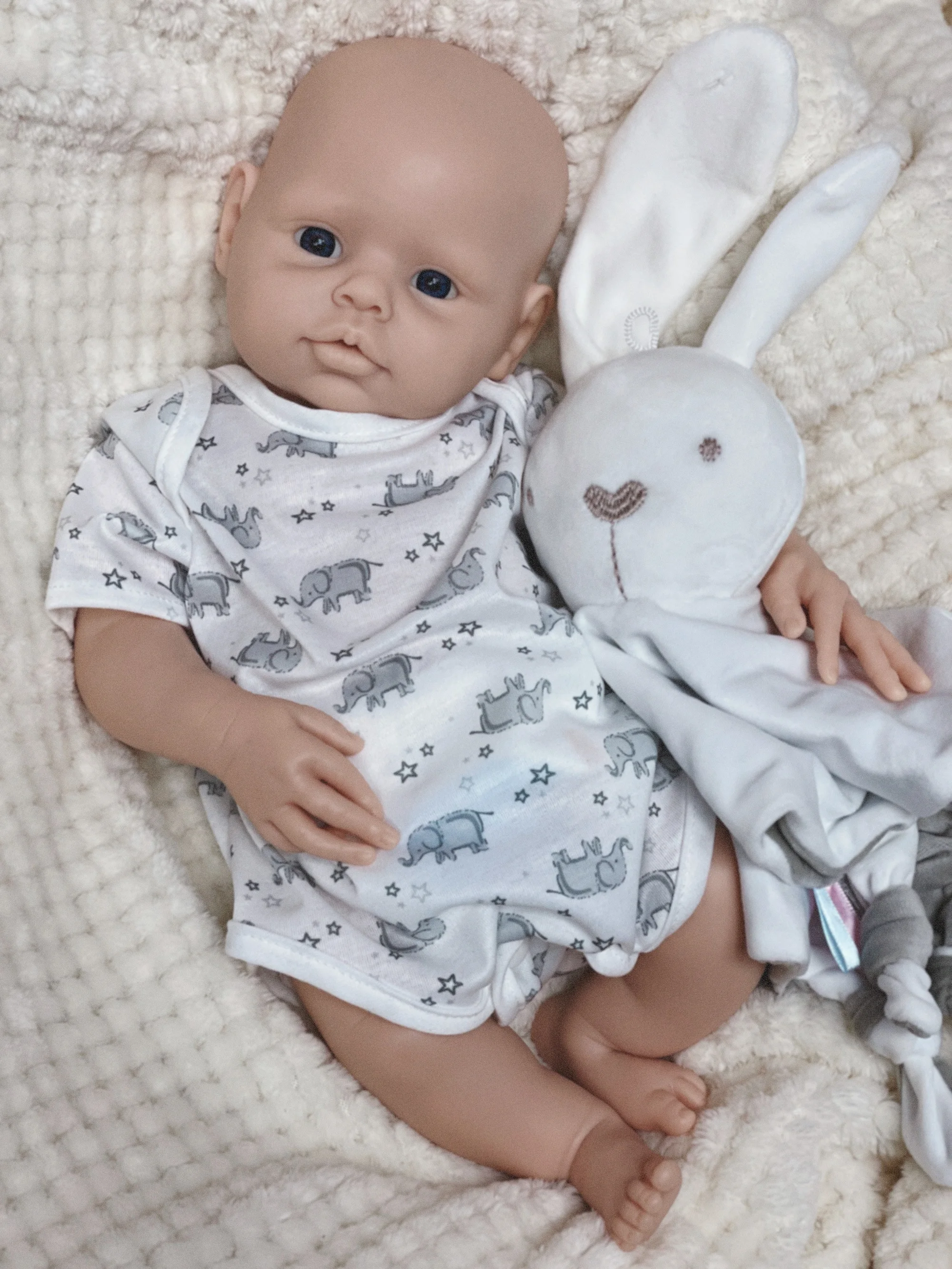 16Inch Reborn Doll Girls Unpainted Full Body Soft Silicone Realistic Bebe Reborn Doll Toys For Kid's Christmas Gifts Reborn Baby