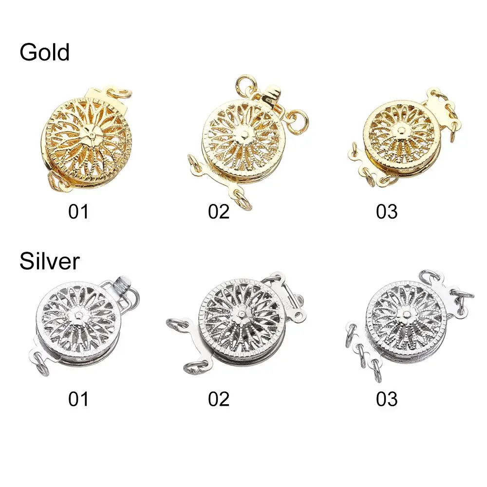 Для использования многослойных застежек для ожерелья золотого и серебряного цвета с несколькими разъемами для блокировки браслета, многослойная застежка для ожерелья с омаром