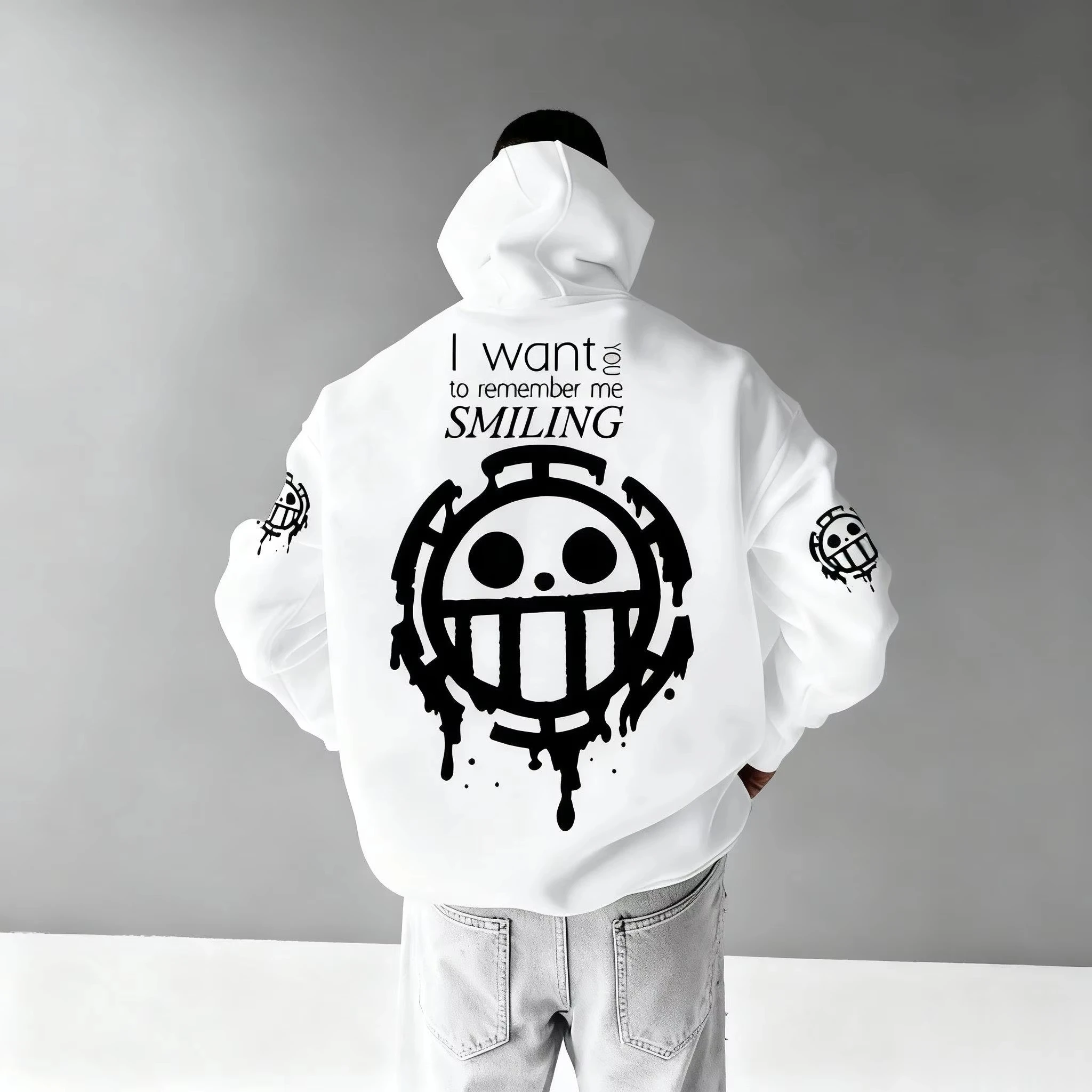 

Men's Hoodie One Piece Anime Print Streetwear Casual Pullover Sweatshirt Oversized Casual Streetwear Y2k Autumn Fashion Unisex