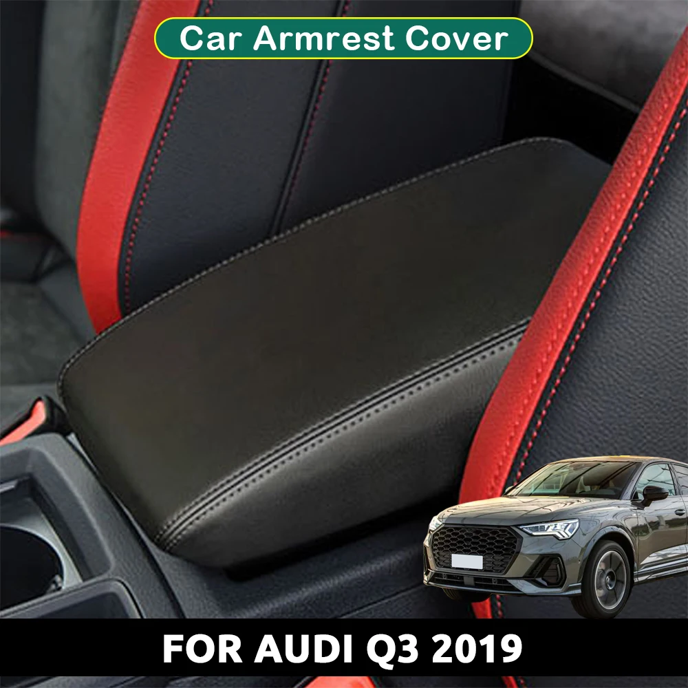 

Изготовленный на заказ чехол на подлокотник автомобиля из микрофибры для Audi Q3 2019, защитный чехол для центральной консоли