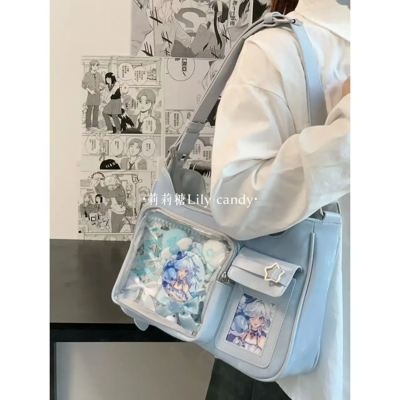 Original Lolita Style Girl Shoulder Bags New Card Version Two-dimensional Daily Messenger Bag Sweet Women's Bags Summer