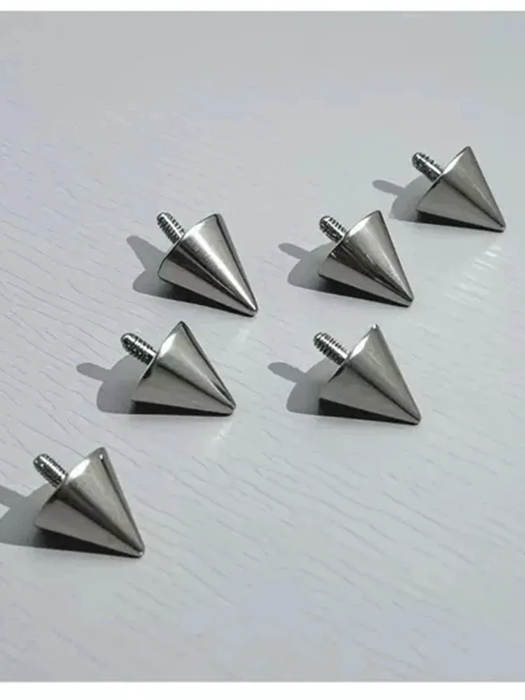 10/20 Stück G23 Titan Ohrstecker Ersatz 14G 16G Spitzendeckel M0.9 Gewinde Augenbrauen- und Nasenstecker Körperschmuck Zubehör – Detail 3