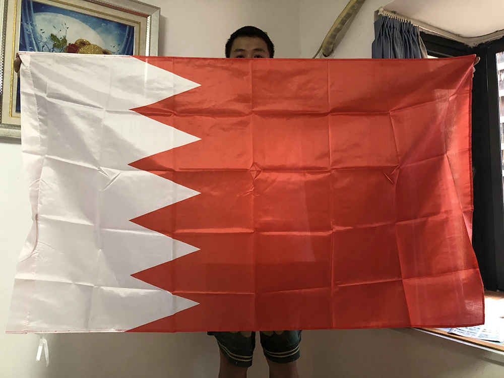 SKY FLAG Bahrain flag 90x150cm  Hanging polyester Banner Bahrain National flags for Home Decoration