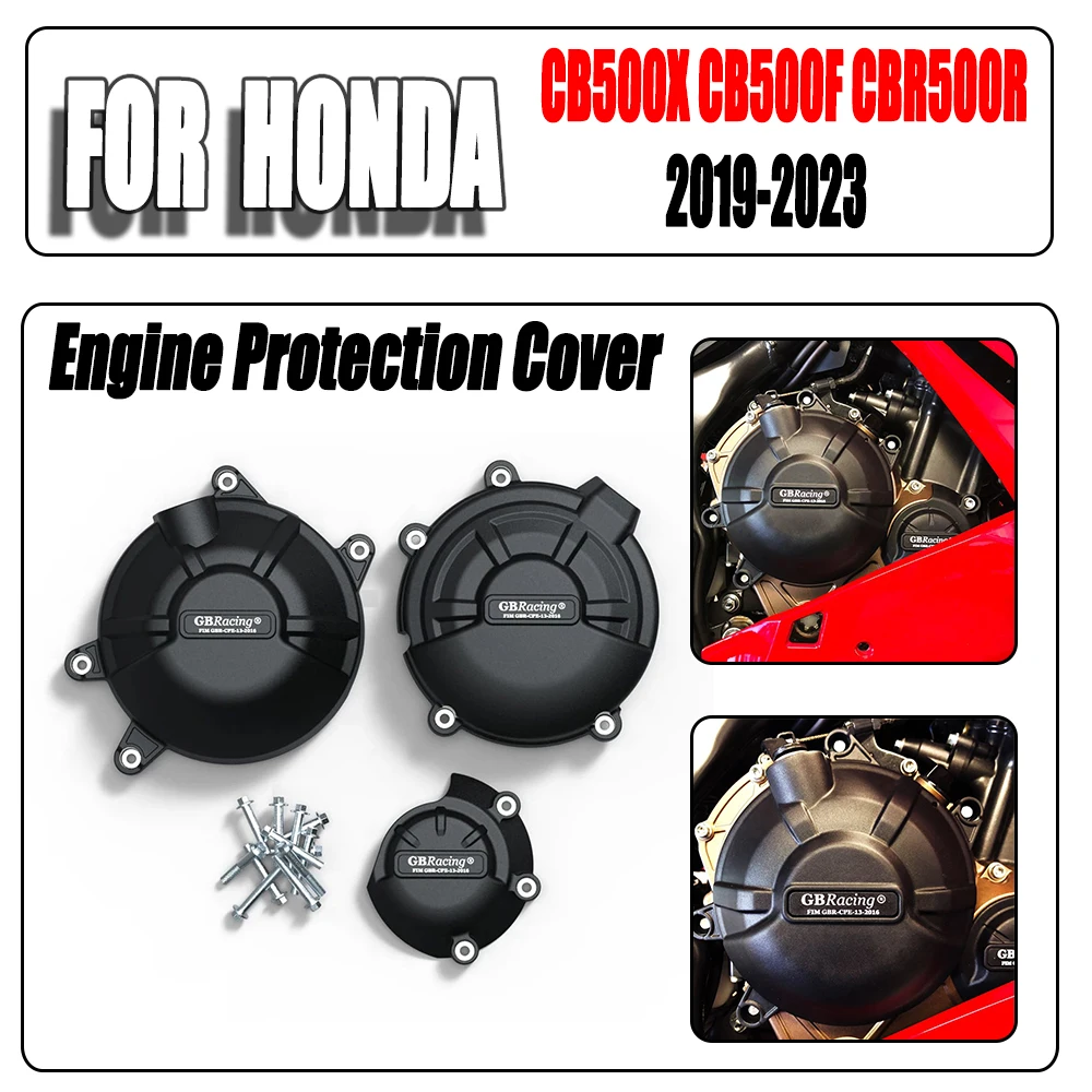 

For HONDA CB500X CB500F CBR500R 2019-2023 Motorcycle Accessories Engine Cover Protection Kit