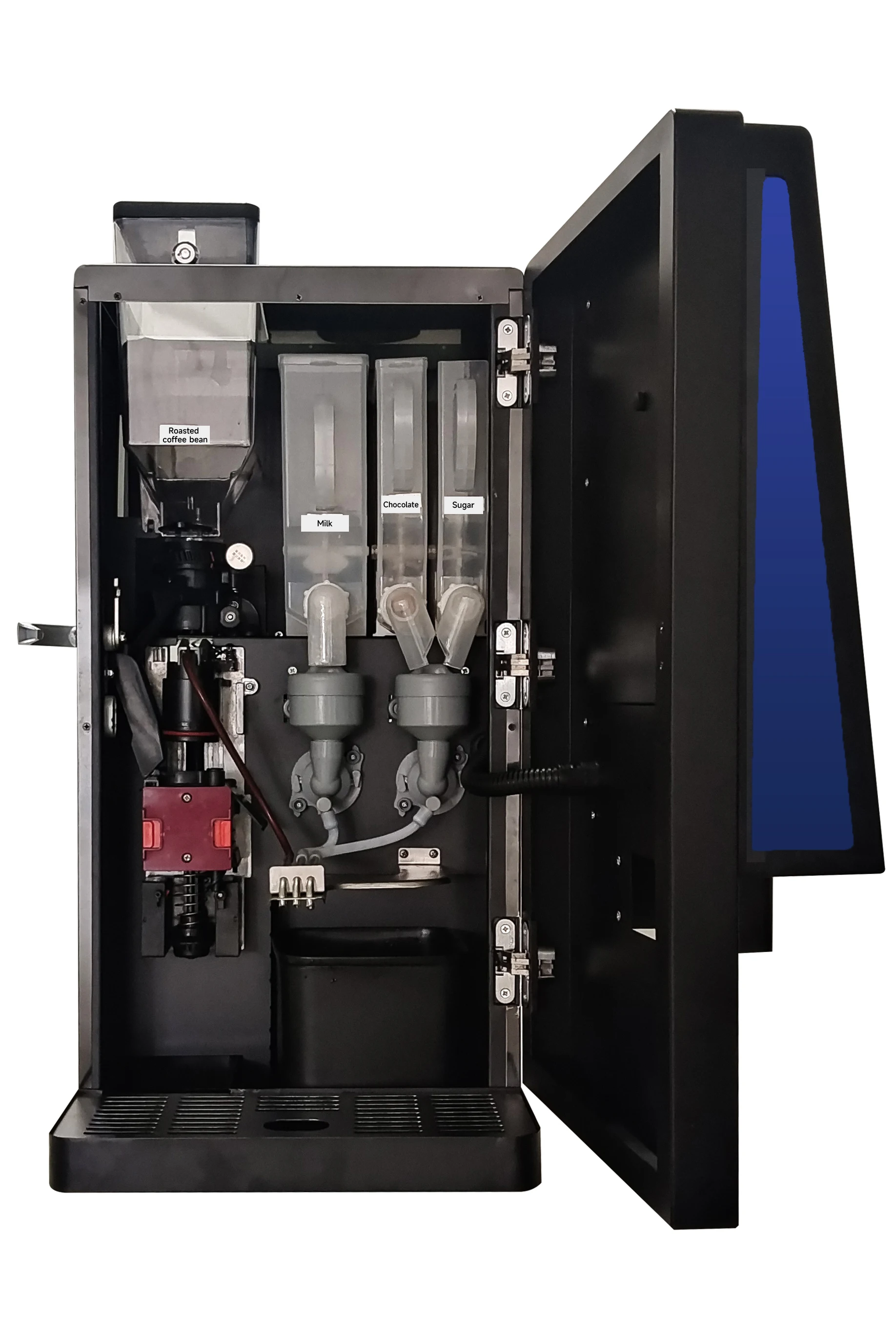 High Quality Automatic Tabletop Coffee Machine With HD Android Display Freshly Ground Blend Coffee Pump New Condition