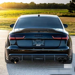 R style For Audi A6 C7 spoiler carbon fiber / Forged carbon rear spoiler trunk wing M4 2012 2013 2014 2015 2016