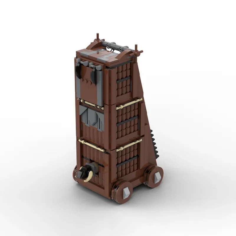 中世の城モデル Moc ビルディングブロック中世包囲タワー技術モジュラーレンガ DIY 組立建設おもちゃギフト