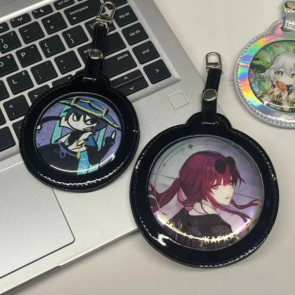 Badge Display Badge Storage Bag Idol Merchandise Storage Solid Color Transparent Round Bag Mini Korean Style Single Badge Itabag