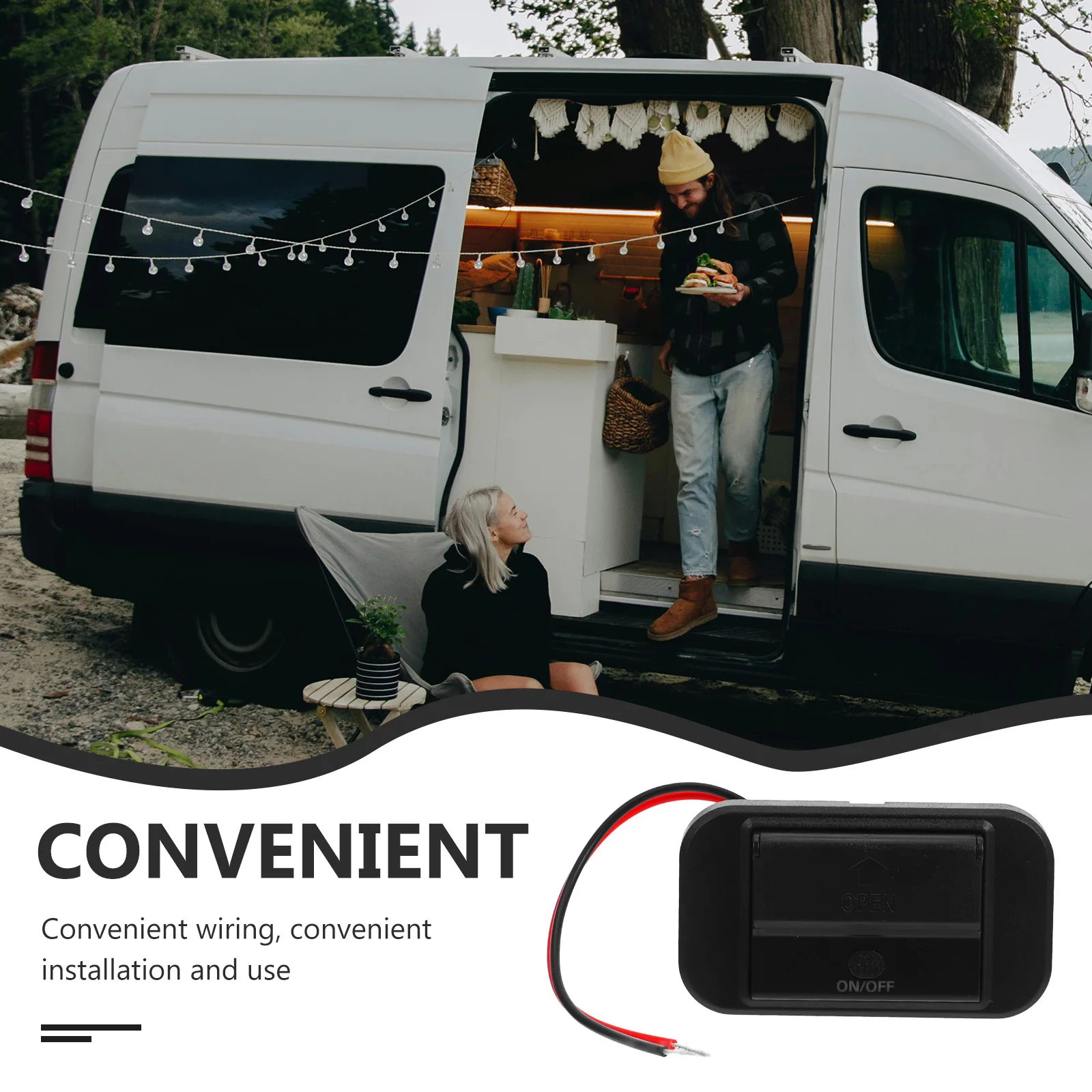 

Dual Ports 12-24V USB Rv Power Outlet .0 USB Socket Dual Port Durable LED Light Car 12-24V