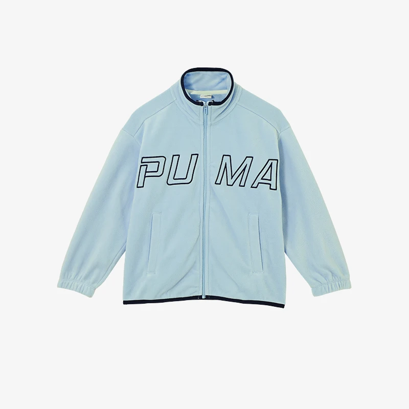 

Детская флисовая куртка Puma Authentic New Kids с воротником-стойкой и принтом 941357-02